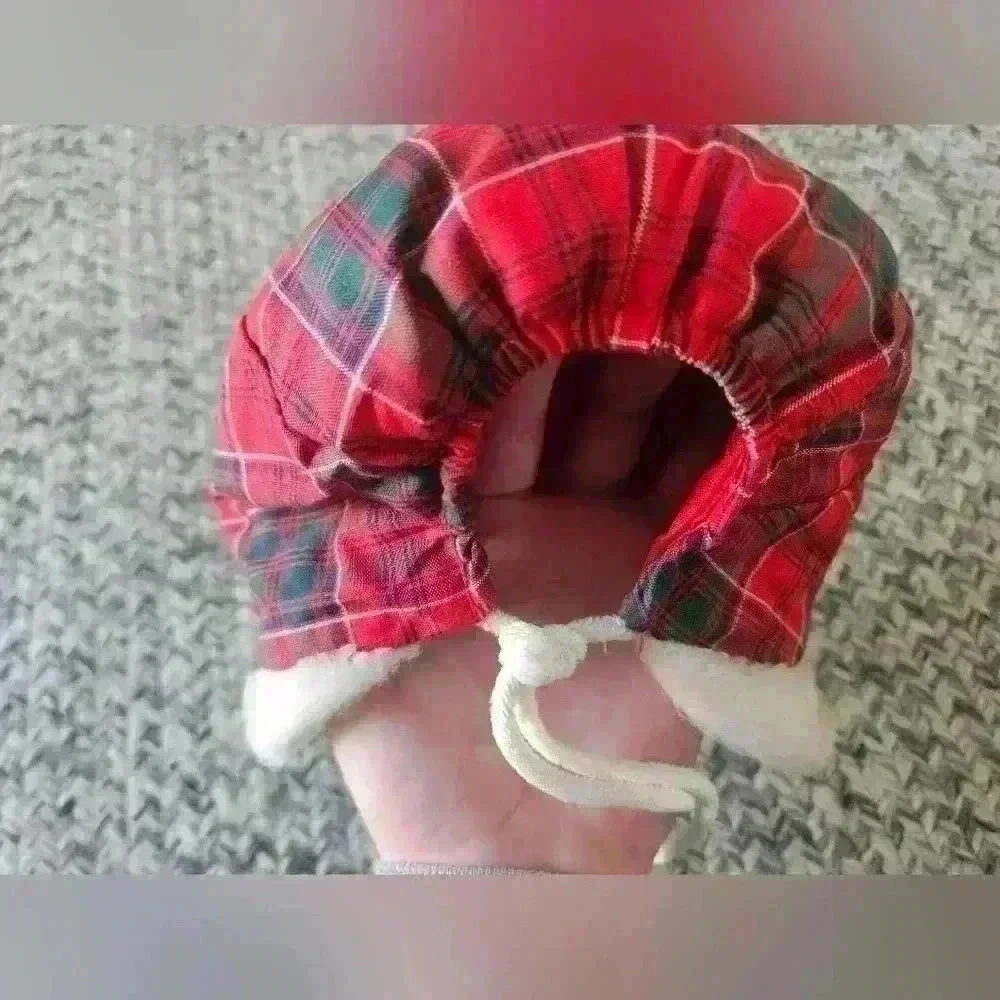 Hand Crafted Hat,‎  lined,  Plaid, Vintage     AA20